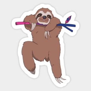 Bisexual Pride Sloth Sticker